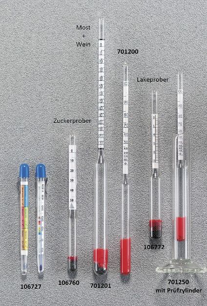 Slika od Termometer za merjenje gostote MOLLER AREOMETER MOŠT-VINO 701201