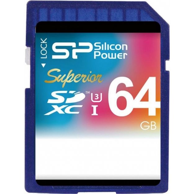 Slika od SILICON POWER SD CARD 64GB UHS-1 (U3) SUPERIOR